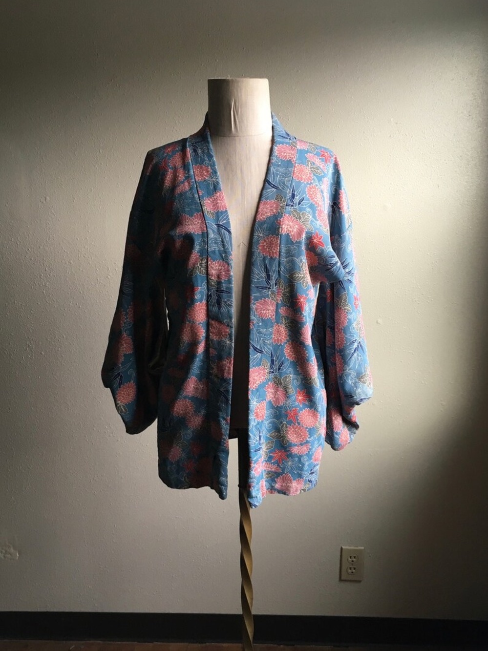 Vintage Japanese Silk Handmade Haori Kimono